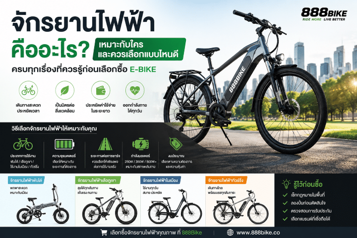 การเลือกซื้อจักรยานไฟฟ้k 888bike